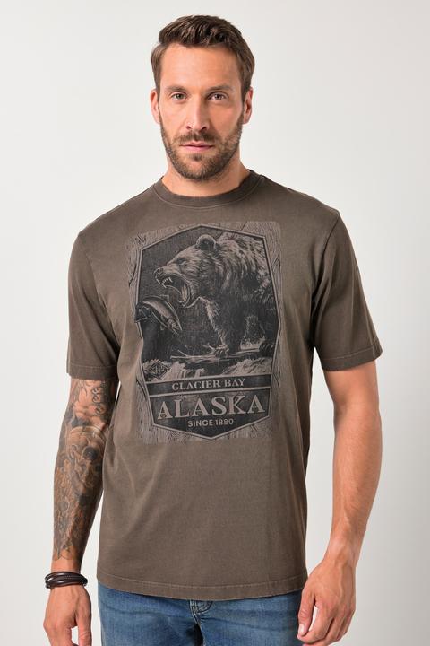 Produktbild JP1880 T-Shirt, Halbarm, Brustprint, Vintage Look (L)