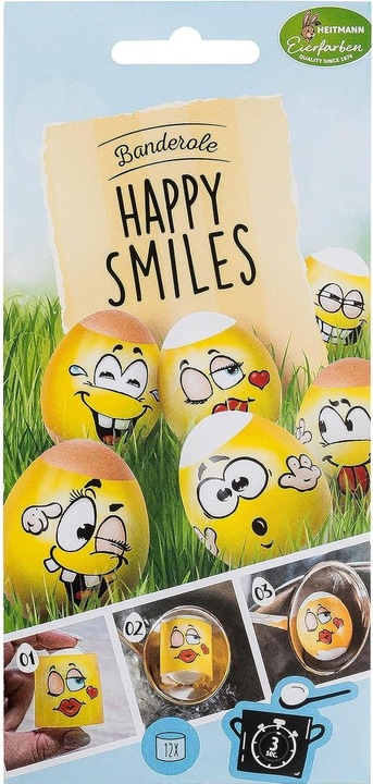 Brauns Heitmann Oster Eierbanderole Happy Smiles mehrfarbig (1 x)
