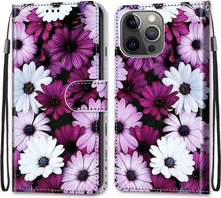 Actual product image Cover-Discount iPhone 13 Pro - leather case cover chrysanthemum (Apple iPhone 13 Pro)