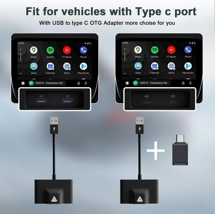 Image du produit PowerGuard Adaptateur sans fil Android Auto pour smartphones et voitures Android