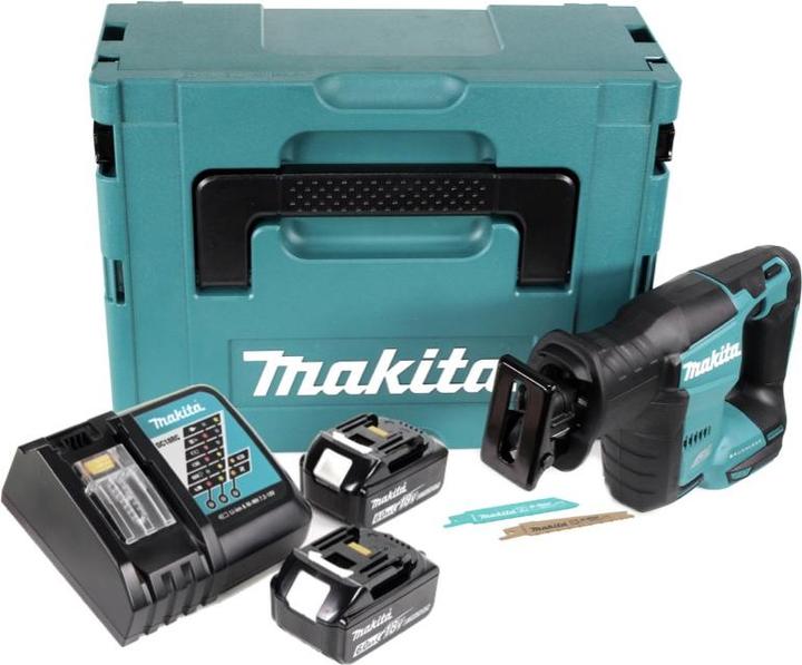 Actual product image Makita DJR 188 RGJ Cordless Reciprocating Saw 18 V Brushless reciprocating saw in Makpac + 2x 6.0 Ah