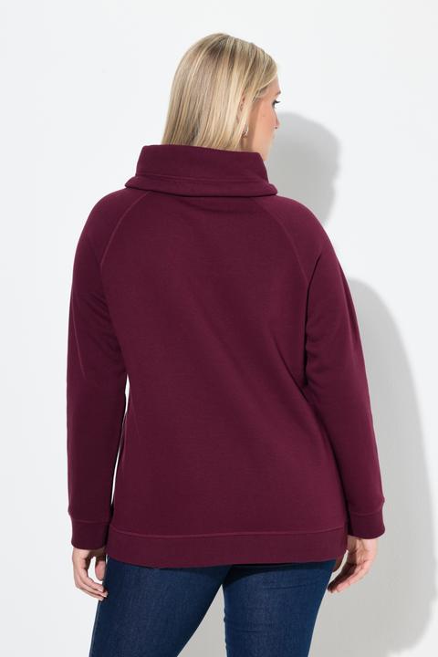 Produktbild Ulla Popken Sweatshirt, Schneeflocke, Stehkragen, Langarm (60)