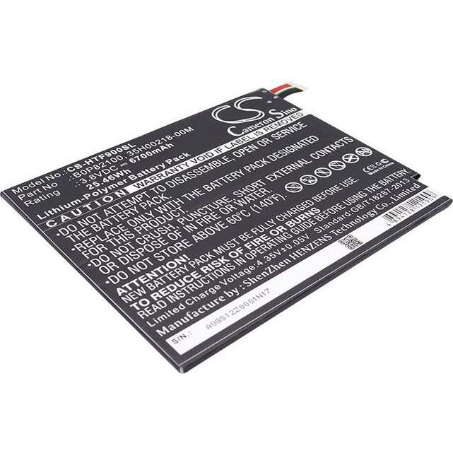 CoreParts Battery for HTC Mobile (6700 mAh), Notebook Akku, Schwarz
