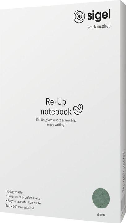Image du produit Sigel Carnet Re-Up Softcover (14 x 20 cm, Quadrillé, Couverture souple)