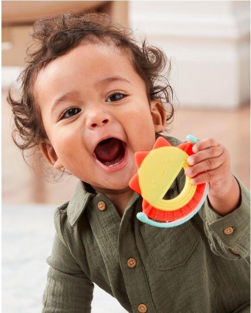 Actual product image Skiphop Silver Lining Cloud Teethe & Play Toy Sun