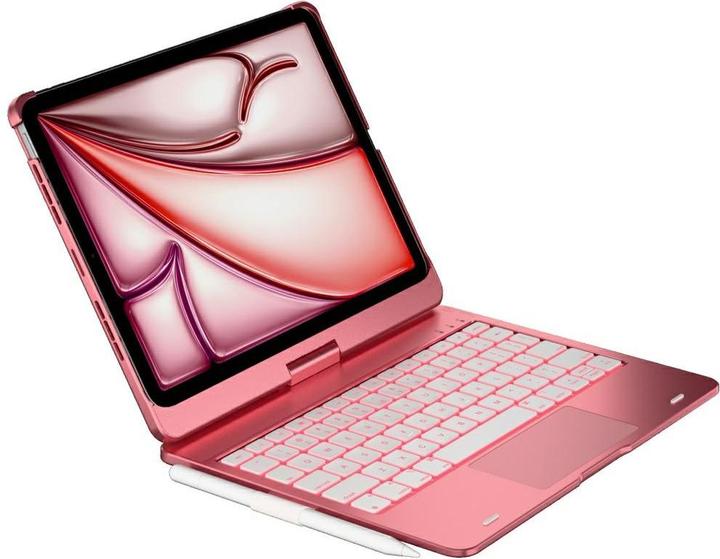 Produktbild Typecase Case Flexbook Touch with keyboard for iPad Air 11" M2 2024 / M3 2025 / M4 2026 pink (Apple iPad Air 11 2024, Apple iPad Air 11 2025, Apple iPad Air 11 2026)