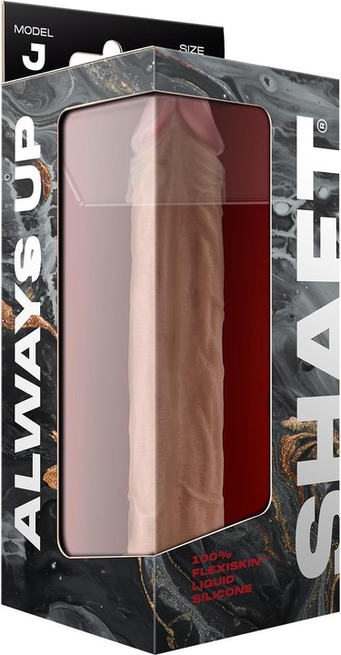Productafbeelding Shaft Model J Flexiskin Dubbellaagse Realistische Dildo voor Diepere Penetratie Extreem Zacht Seksspeeltje