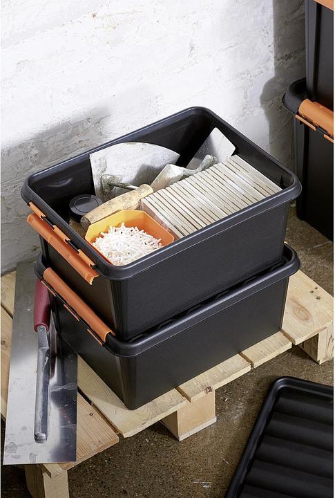 Produktbild Smartstore Aufbewahrungsbox PRO 15, 14 Liter, schwarz (30 cm, 14 l, 1x)