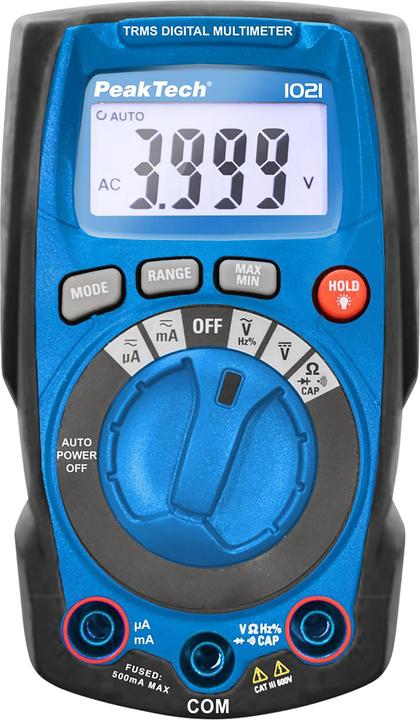 Produktbild Peaktech Digital Multimeter P 1021, 4000 Counts (CAT III 600V)