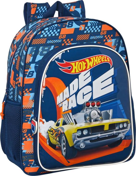 Safta School backpack Hot Wheels Speed club Orange Navy blue (32 x 38 x 12 cm) (15 l)