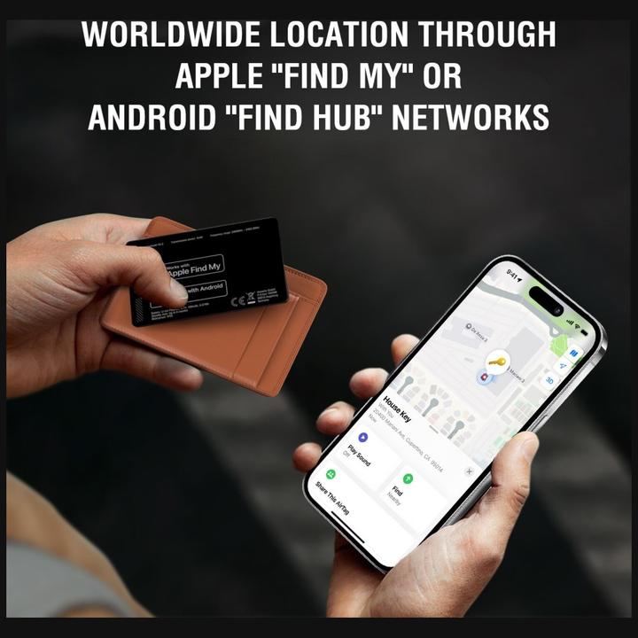 Produktbild 4smarts Standort-Finder SkyTag Card Duos ReCharge black (Android, iOS, iPadOS)