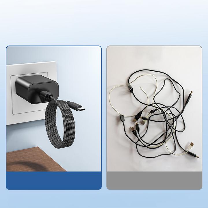 Productafbeelding Choetech XCC-1052 100W USB-C magneetkabel 1,2 m - Zwart (1.20 m, USB 2.0, 100 W)