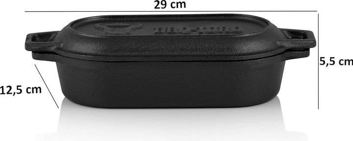 Actual product image BBQ-Toro Cast iron roaster