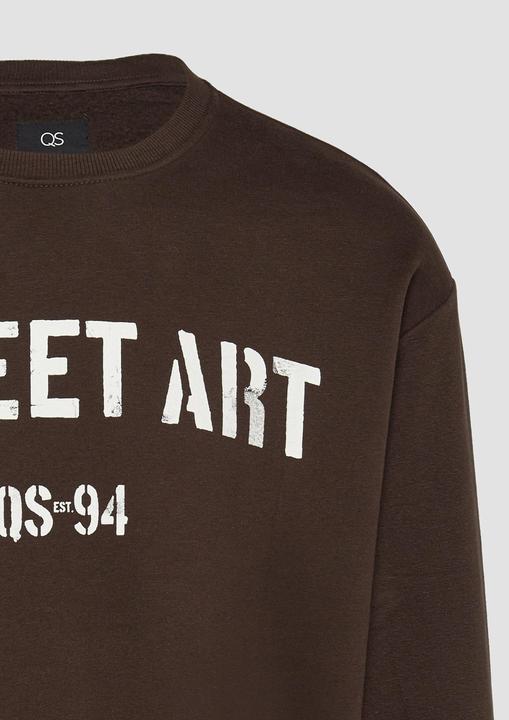 Produktbild s.Oliver Sweatshirt Sweatshirt mit Frontprint (L, M)