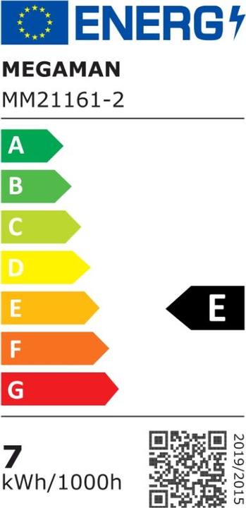 Label énergétique Megaman Lampe LED (E27, 810 lm, 1 x)