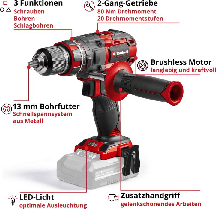 Actual product image Einhell TP-CD 18/80 (Rechargeable battery operated)