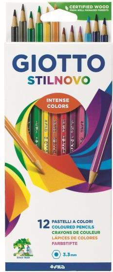 Immagine prodotto Giotto Stilnovo matite colorate scatola di cartone multicolore, 12 pezzi (12x)
