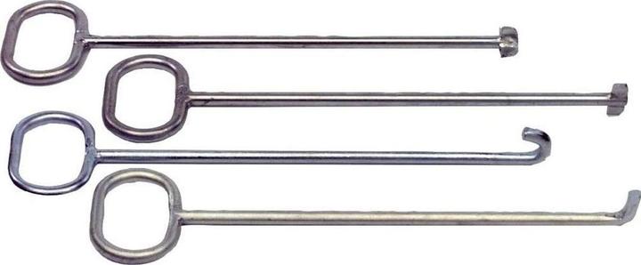 Image du produit Härke Cric de plaque d'égout Longueur 800 mm avec crochet en L galvanisé