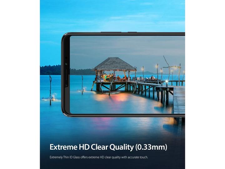 Actual product image Screenguard Xiaomi Mi Max 3 bulletproof glass protective film Case Friendly Design (1 pcs., Mi Max 3)