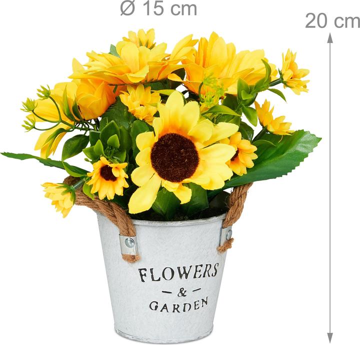 Immagine prodotto Relaxdays Girasole artificiale (20 cm)