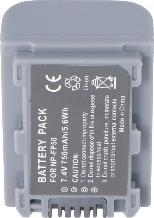 Actual product image Sony Battery NP-FP50, DCR-HC series, DCR-DVD (Camera battery)