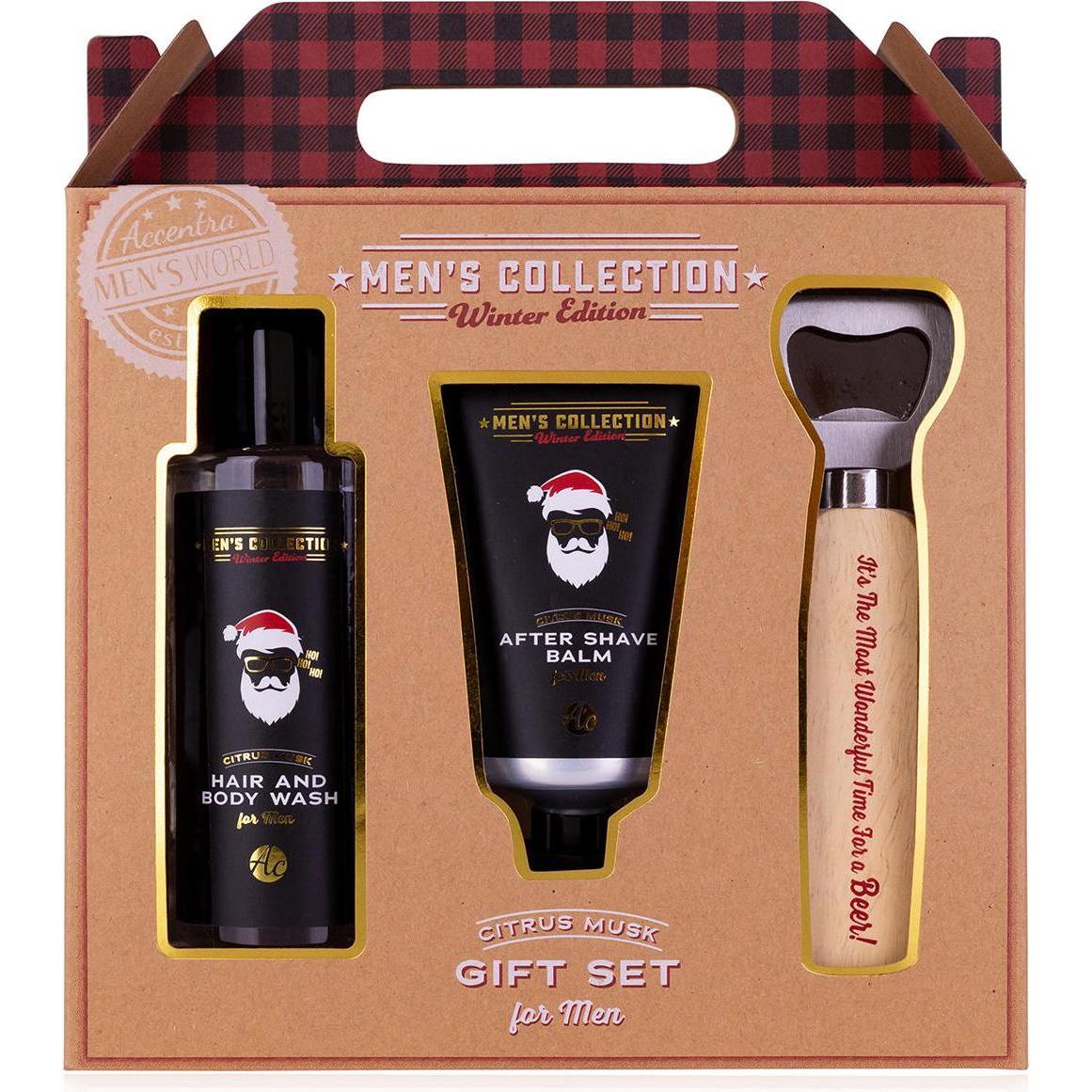 Accentra, Beauty Geschenkset, Men's Collection Winter Edition Badpflege-Geschenkset mit Öffner