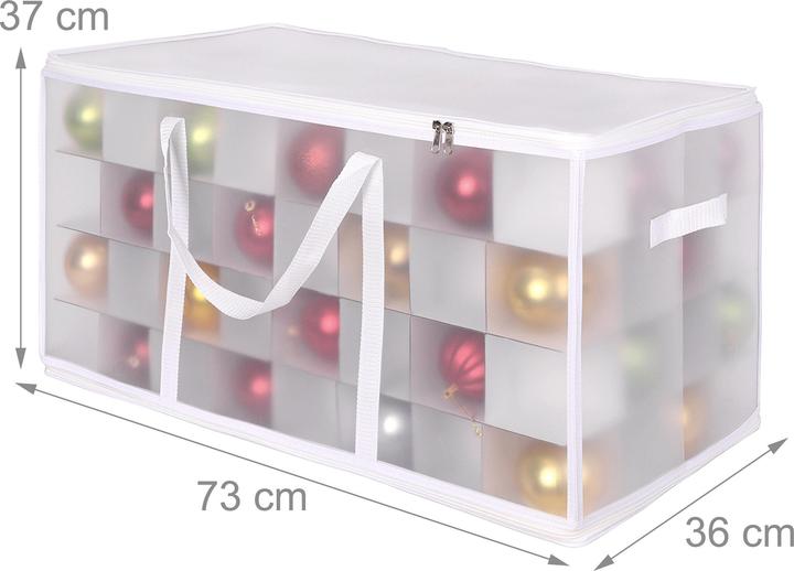 Actual product image Relaxdays Weihnachtskugel Aufbewahrungsbox (73 cm, 1x)