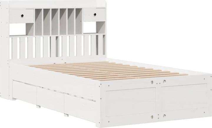 Produktbild vidaXL Bett mit Regal (135 x 190 cm)