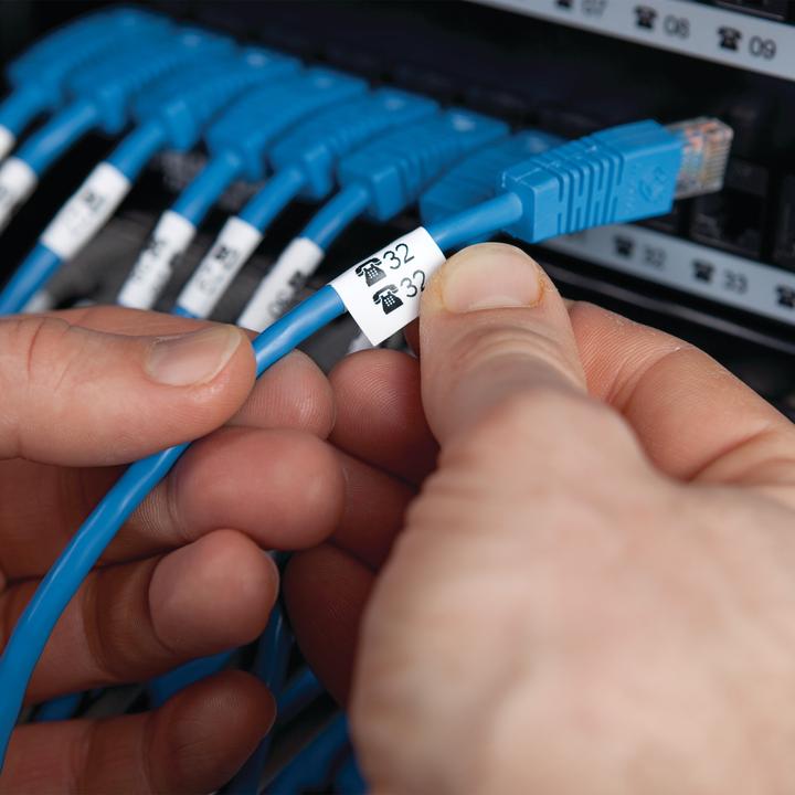 Produktbild Dymo Rhino Vinylband, schwarz (1.90 cm, Weiss)