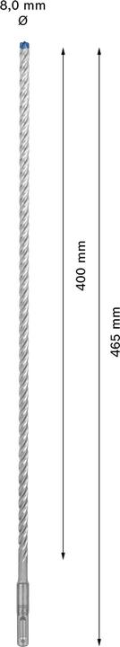 Actual product image Bosch Professional Zubehör Hammer drill SDS-plus-7X (8 millimetres)