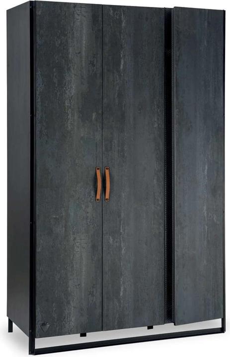 Image du produit Cilek Armoire Dark Metal 3 portes (132.40 cm)
