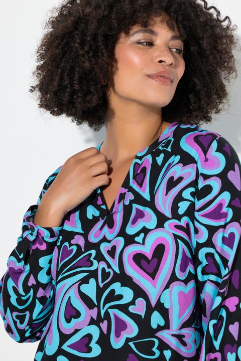 Image du produit Angel of Style Tunique motif coeurs, col tunisien et manches longues (58)