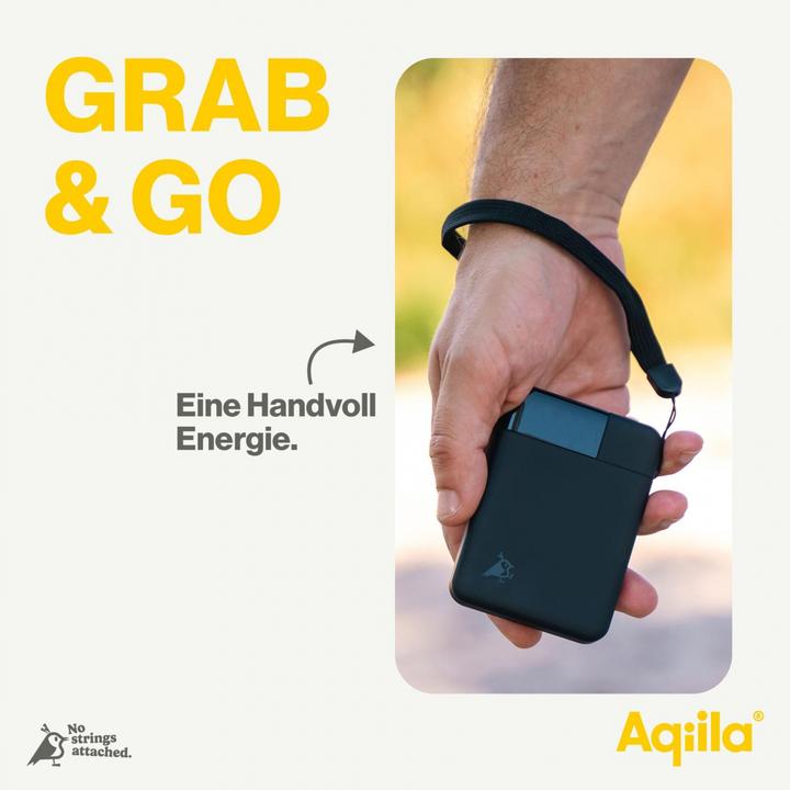 Produktbild Aqiila Powerbird B5B - Powerbank 5000 mAh, 12W - Black (5000 mAh, 12 W, 18.50 Wh)