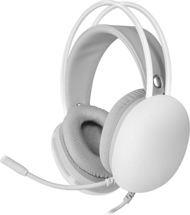 Mars Gaming MHGLOW Headphones & Headset Wired Headband USB Type-A White (Cable)