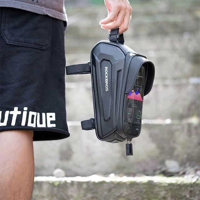 Produktbild Rockbros B68-1 armored bicycle bag for phone 1.5l - black (1.70 l, Rahmentasche)