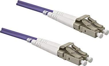 Produktbild Dinic LWL Kabel OM4, 50µ, LC / LC Stecker Multimode, erikaviolett, duplex, LSZH, 50m (50 m)