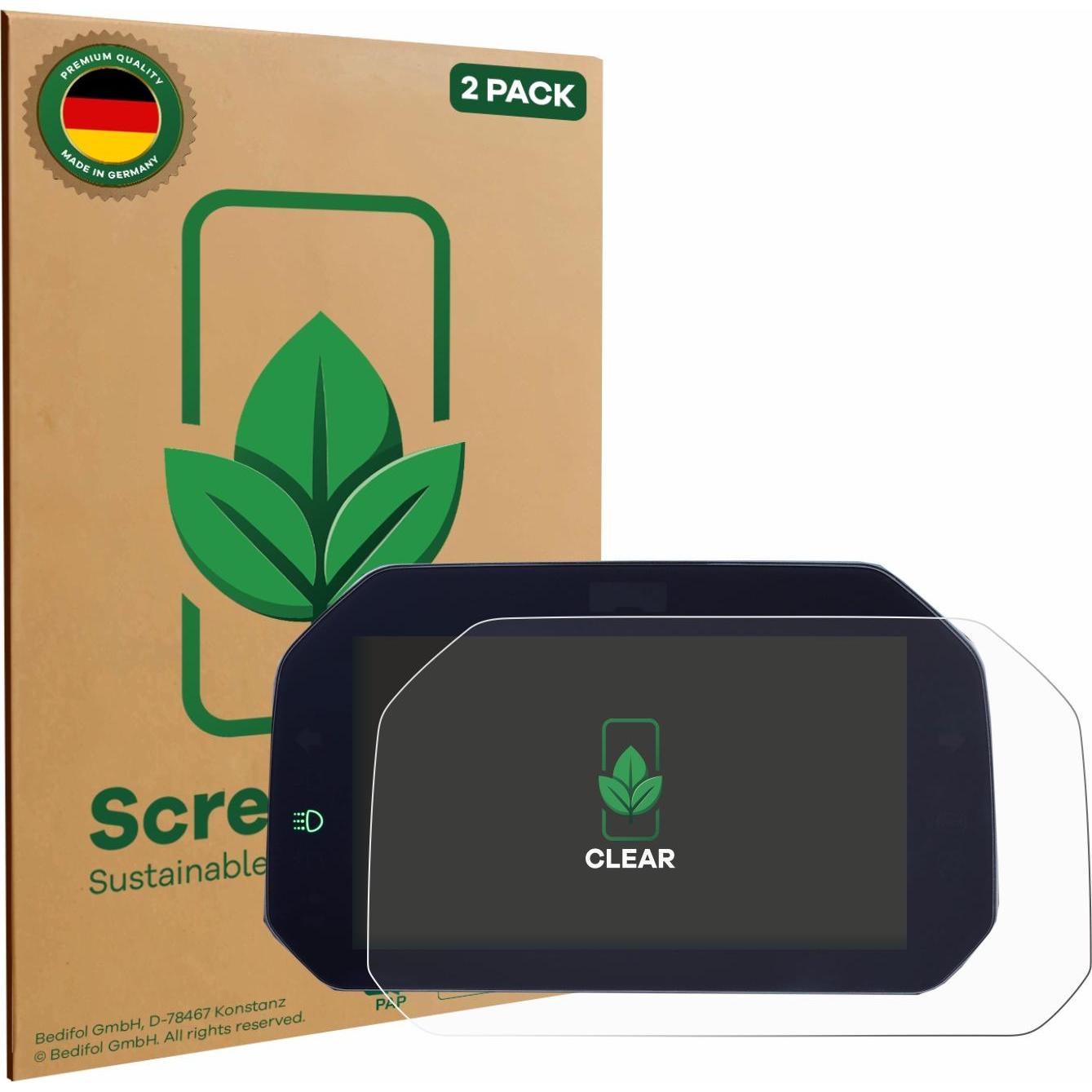 ScreenLeaf, Fahrzeug Navigation Zubehör, Schutzfolie nachhaltiger Displayschutz Display Schutz Folie Klar Transparent