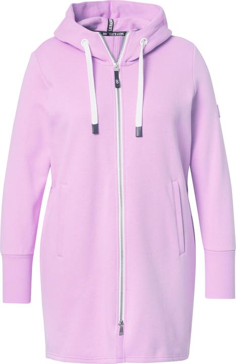 Produktbild Laurasøn Sweatjacke, lang geschnitten, Kapuze, Taillen-Tunnelzug hinten, Langarm (40)