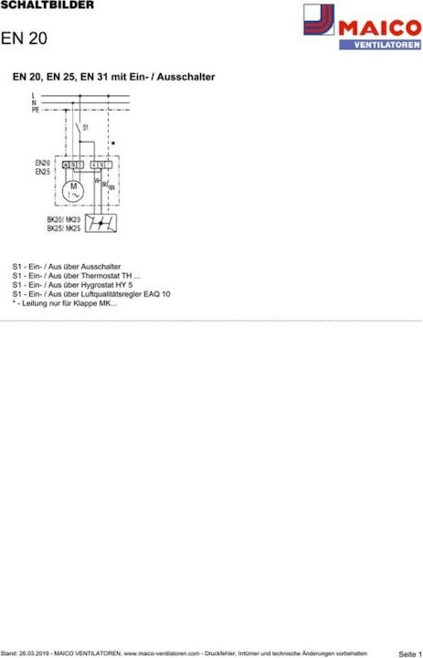 Actual product image Maico Recessed wall fan
