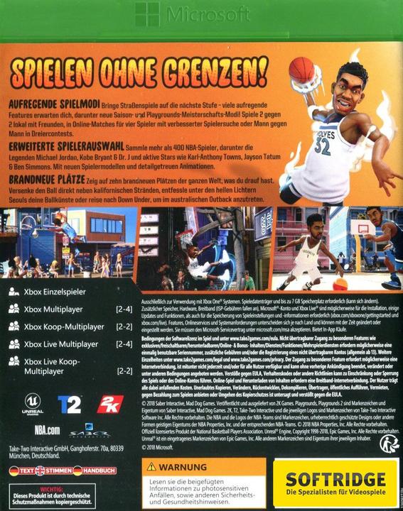 Produktbild 2K Games NBA 2K Playgrounds 2 (Xbox One X, Xbox Series X, Multilingual)