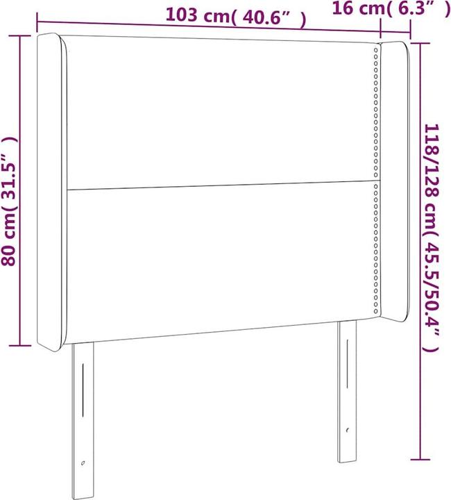 Image du produit vidaXL Gavan (103 x 16 x 128 cm)