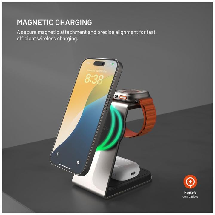 Produktbild Fixed MagPowerstation Alu 2 (30 W)