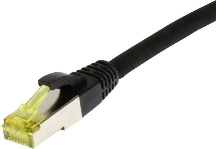Actual product image Synergy 21 Patch cord RJ45, CAT6A 500Mhz, 3m, black, S-STP(S/FTP), TPE/LSZH(Ultraflex), AWG26, withCat.7 Rohka (S/FTP, CAT6e, 3 m)
