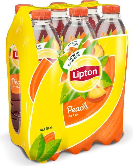 Actual product image Lipton Ice Tea Peach 1.5L PET (6 x 150 cl)