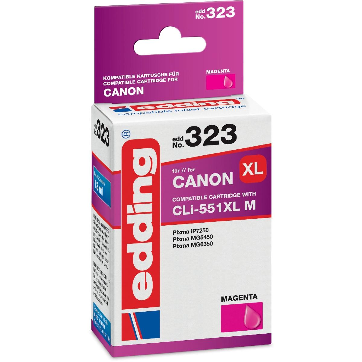 Edding, Druckerpatrone, EDD-323 Druckerpatrone (e) Kompatibel Hohe (XL-) Ausbeute (M)