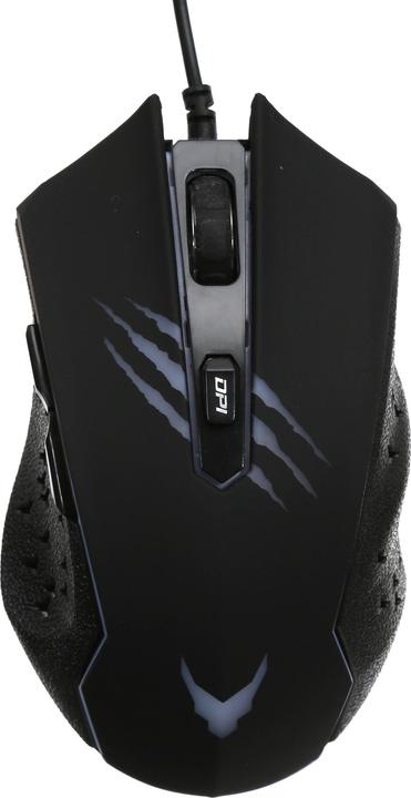 Actual product image Varr Gaming USB Mouse, Adjustable DPI (1200, 1800, 2400 or ), 6 Button with Scroll Wheel, LED 9 (Cable)