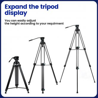 Actual product image Fotopro DV 3 Aluminium Black (Metal)