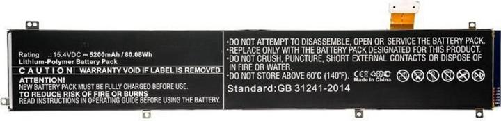 Produktbild CoreParts Laptop Battery for Razer (4 Zellen, 5200 mAh)