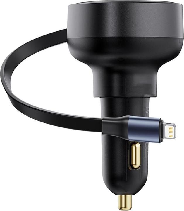 Actual product image Baseus Car Charger Enjoyment Pro with cable USB-C, 60W (Black)