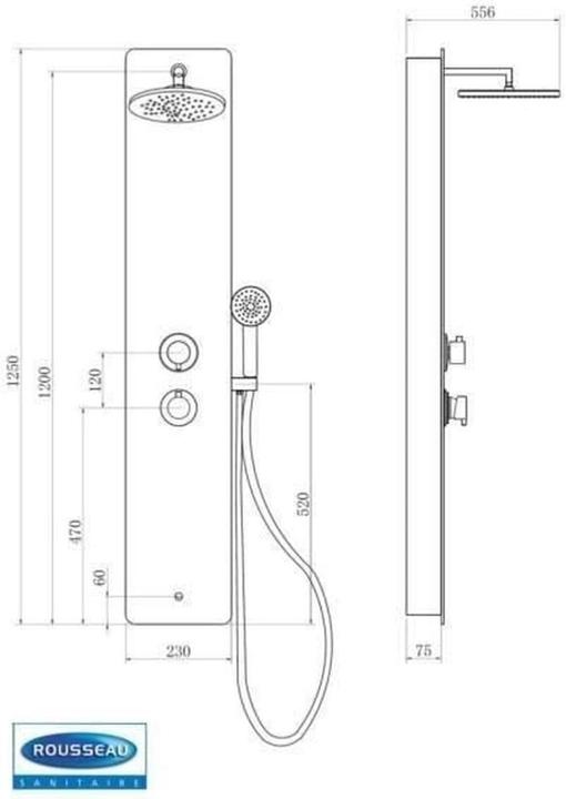 Produktbild Rousseau Dusche Säule Edel Hydromassage
